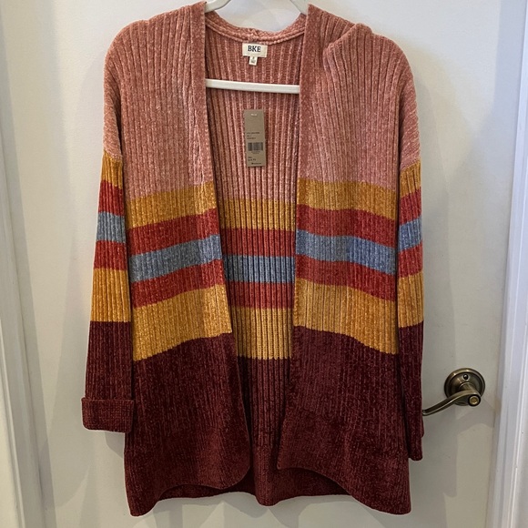 BKE Multicolor Striped Cardigan - Picture 1 of 5